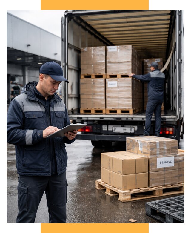 Доставка грузов из Беларуси от 15372 р. логистика СетСервис-Пшр