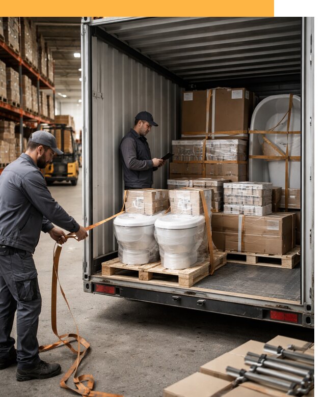 Перевозка сантехнического оборудования по России и миру от 1845